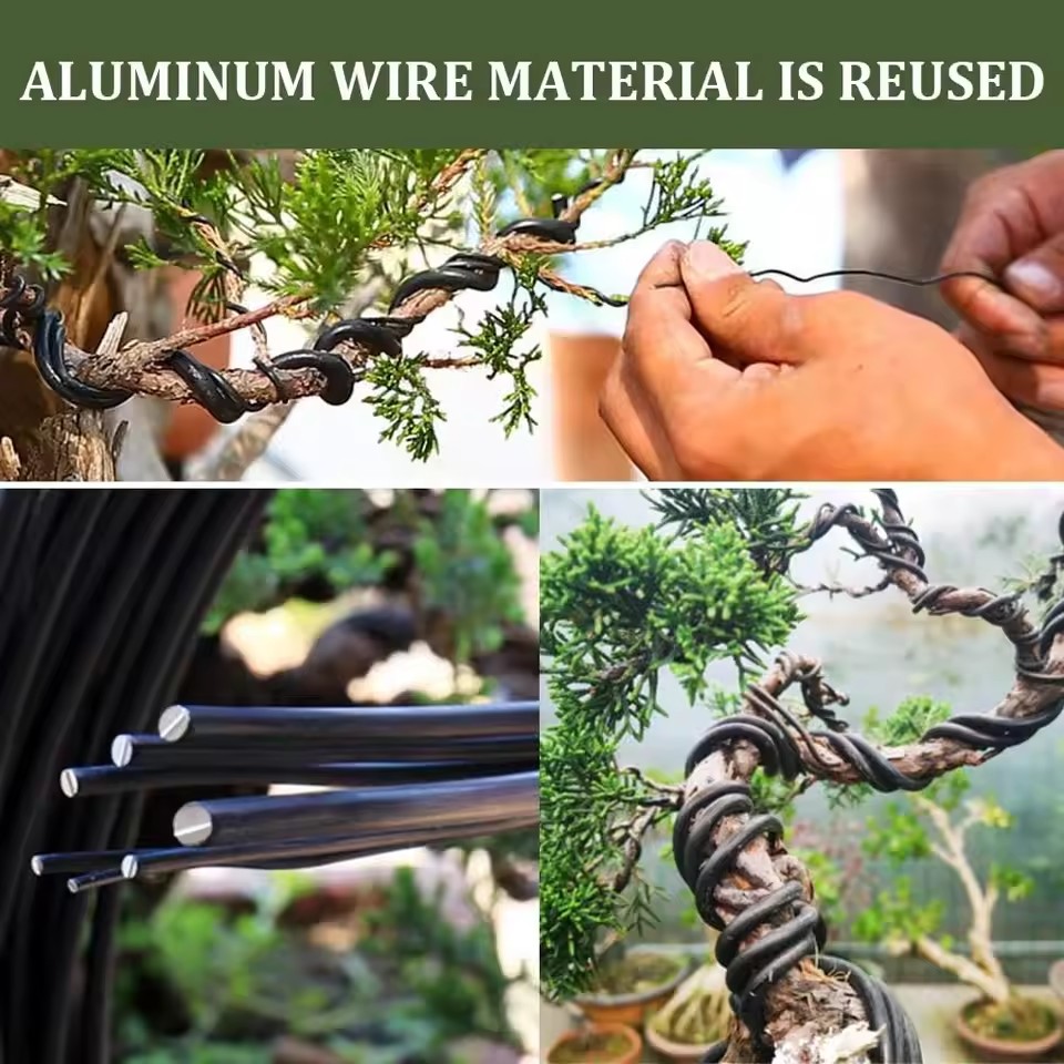 Bonsai Garden Accessories - Voor Plantenvormgeving Tuinaccessoires 1/1.5/2/2.5/3/3.5mm Bonsai Draad