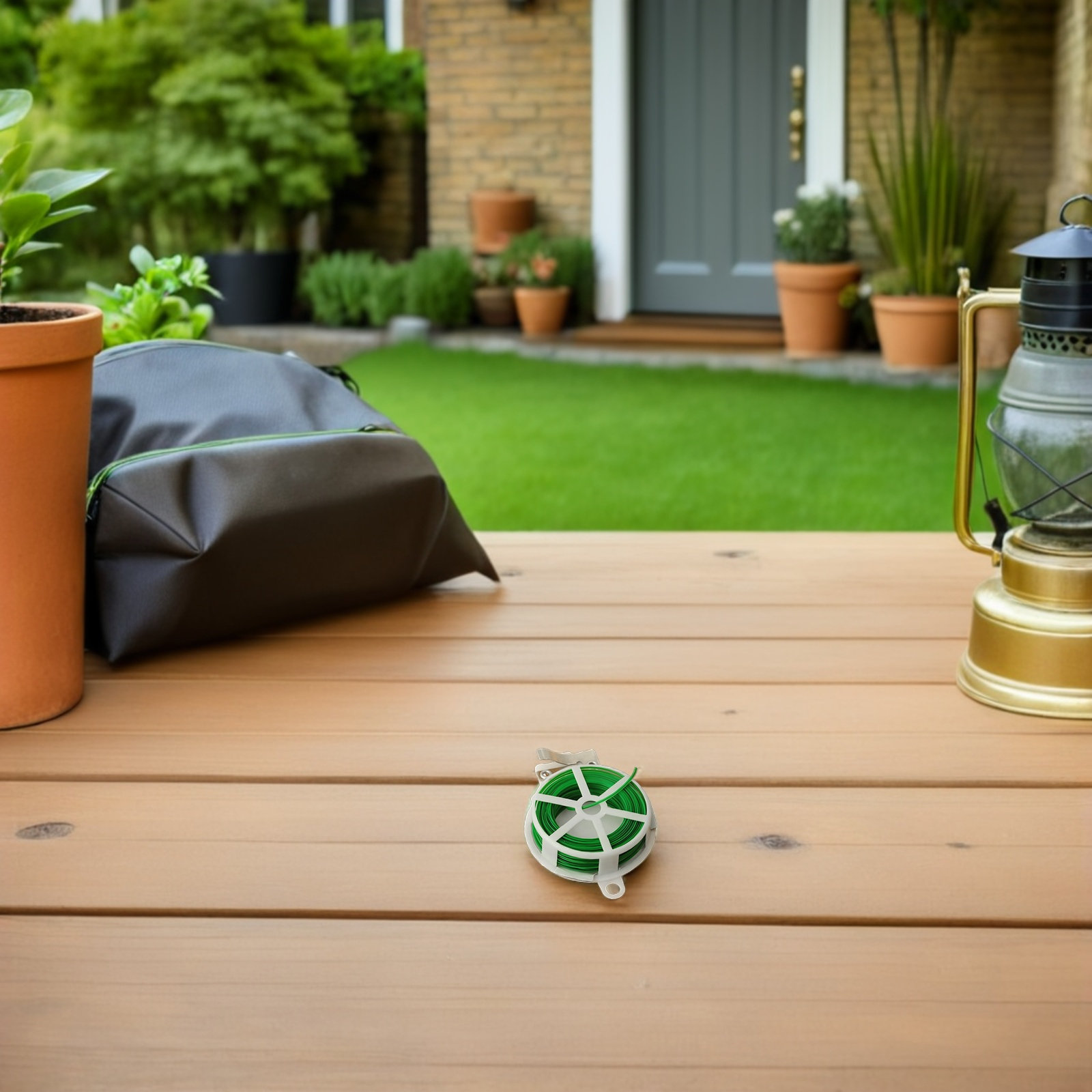 Bonsai Gardener - 1 stuks tuinplantenbindmiddel, groene metalen kabelrolknipper,