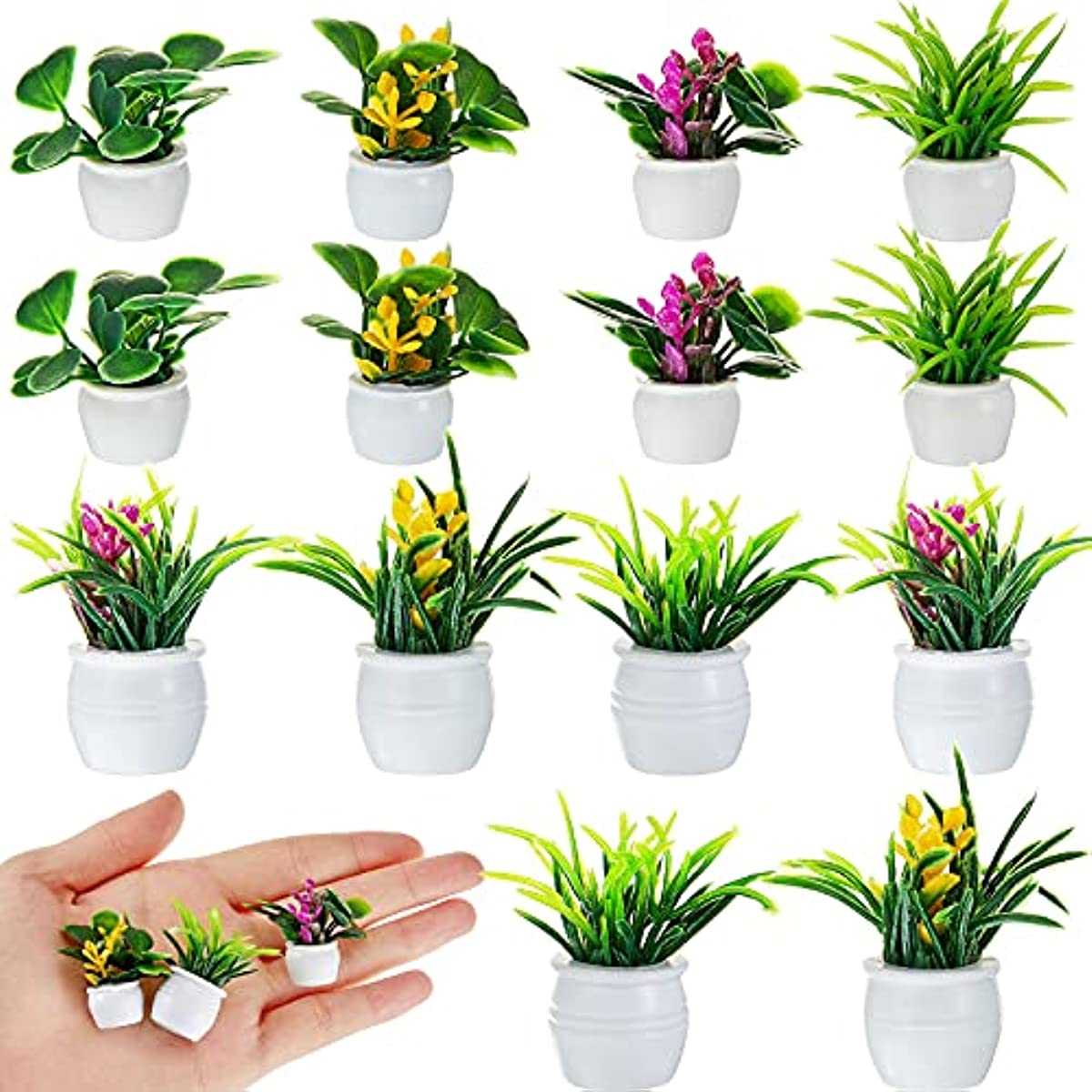 Bonsai Garden Accessories - Poppenhuisplant, miniatuur bonsaiplant, mini-potplant, bloemenmodel, klein