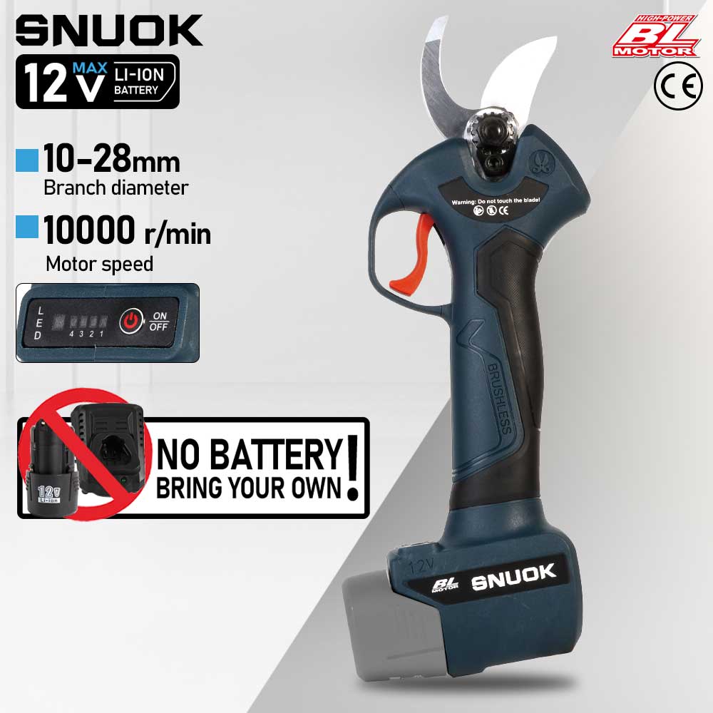 Bonsai Garden Accessories - SNUOK 12V Borstelloze Elektrische Snoeischaar DIY