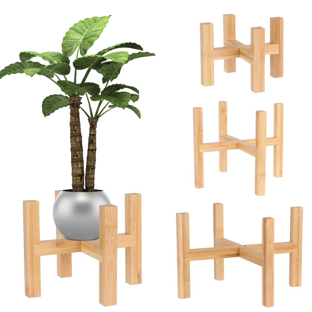 Bonsai Garden Display Stands - Bonsai Displaystandaard Bamboe Dienbladen Vloerstaande Houten