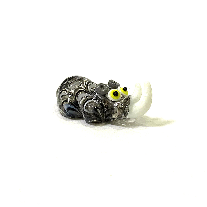 Miniatuur glazen neushoorn bee - Bonsai Garden Japan recensie en prijs