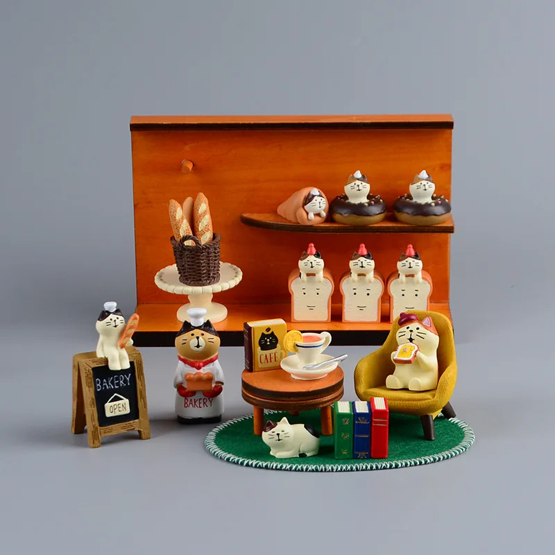 Zakka Stijl Cartoon Kat Brood  - Bonsai Garden Japan recensie en prijs