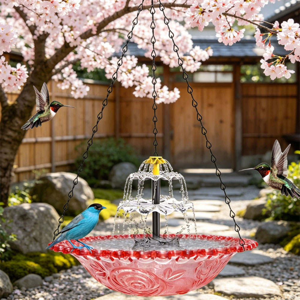 Zonne-aangedreven hangende vog - Bonsai Garden Fountain recensie en prijs