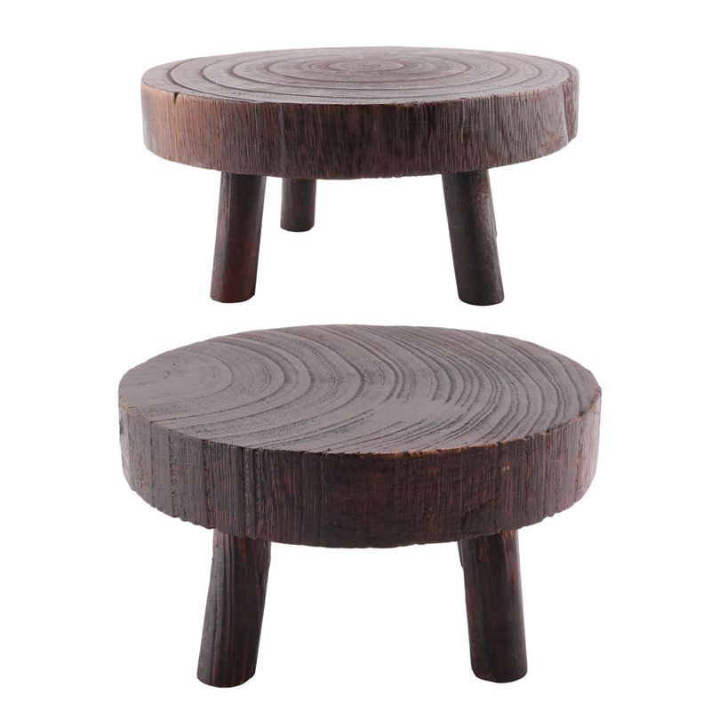 ABHU 2 Stuks Mini Houten Kruk  - Bonsai Garden Display Stands recensie en prijs