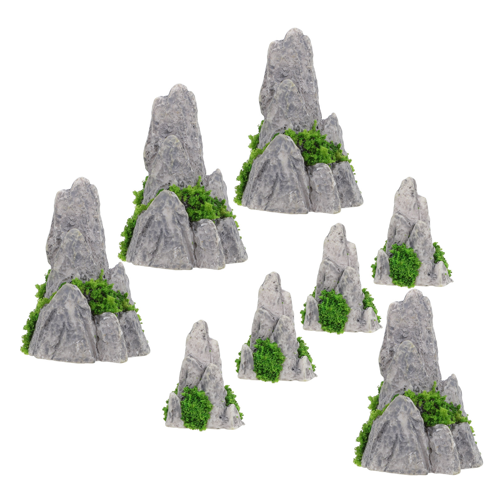 8-delige miniatuur hars rotstu - Bonsai Garden With Sand recensie en prijs