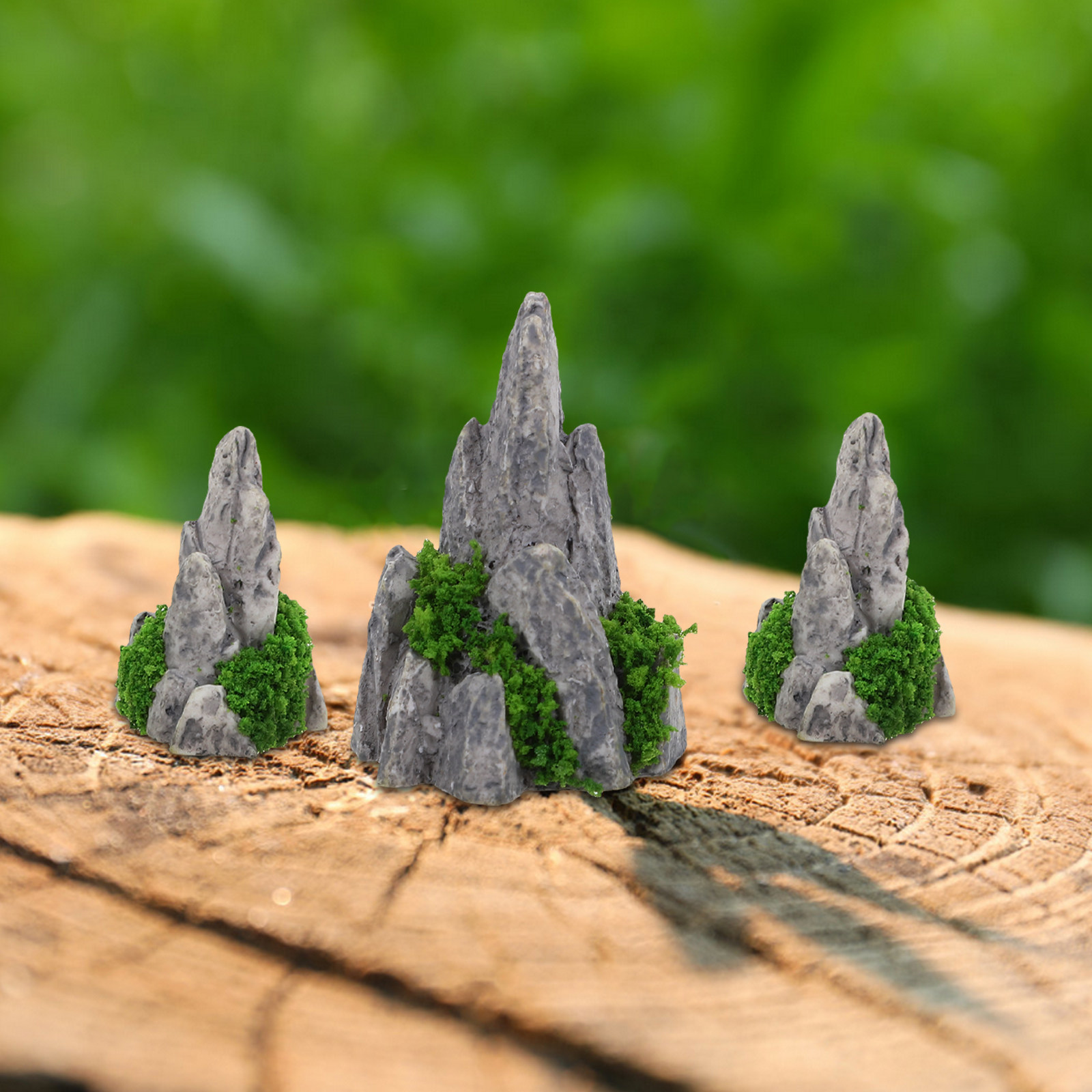 8-delige miniatuur hars rotstu - Bonsai Garden With Sand recensie en prijs